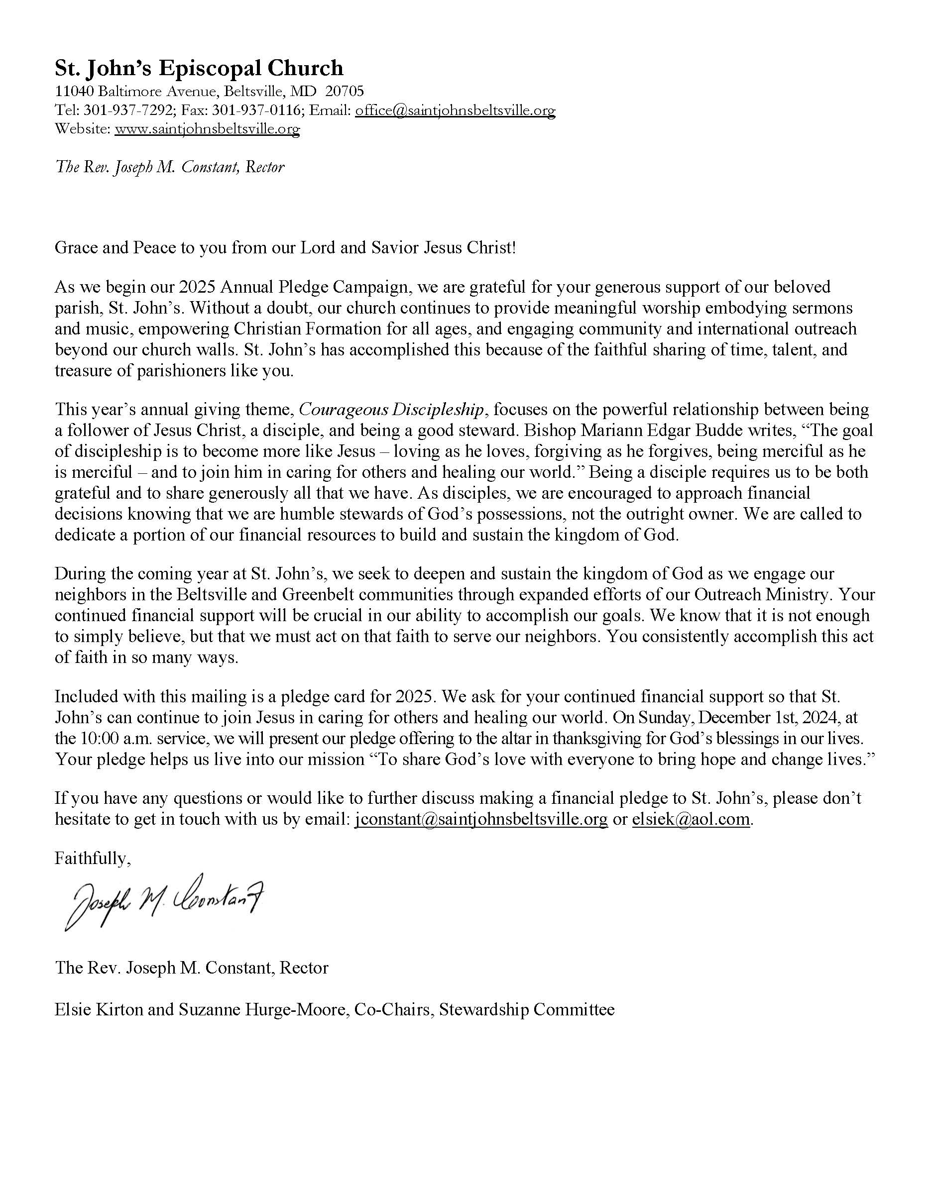 Stewardship Letter 2025